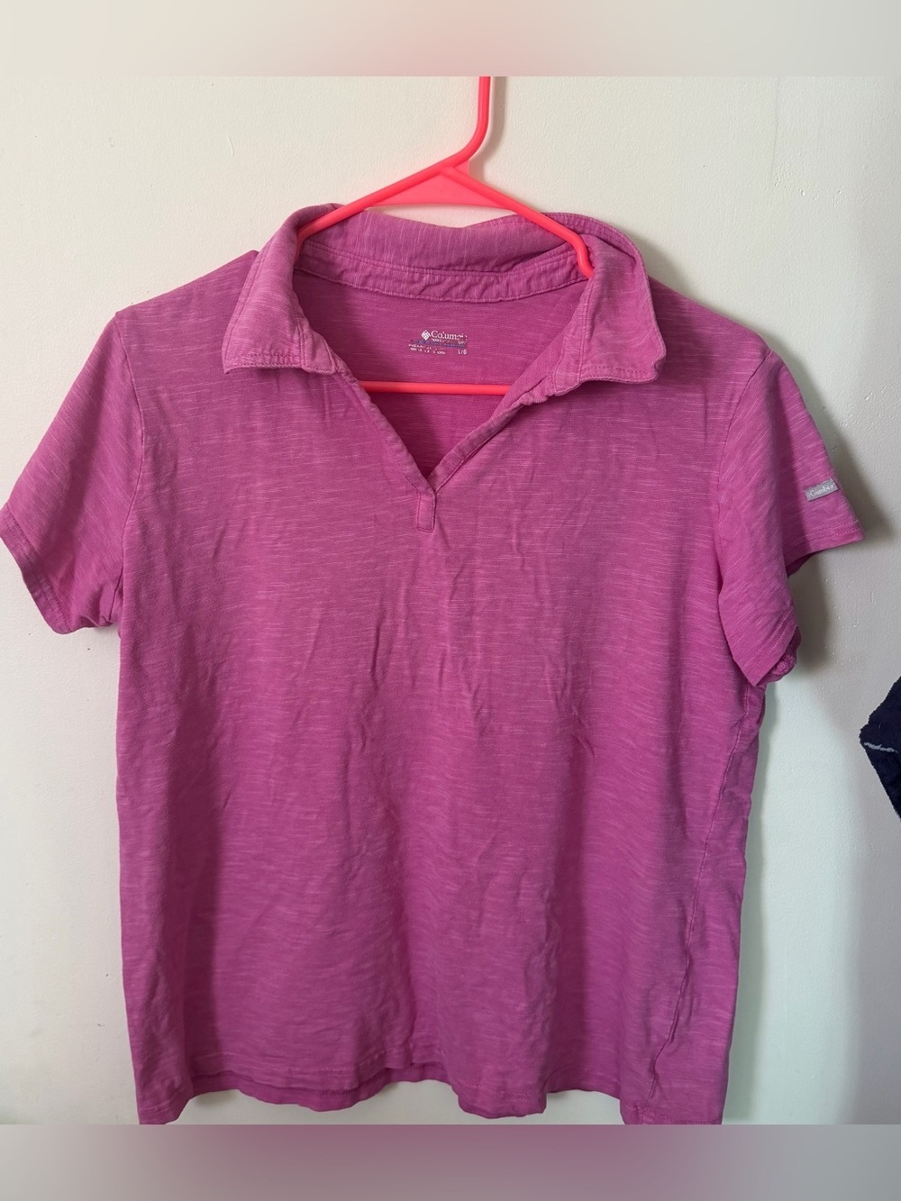 Columbia Women's Pink Short Sleeve Polo